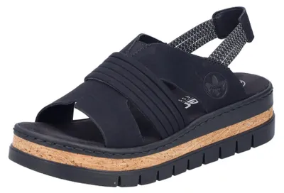 Produktbild von Rieker Plateau Sandaletten Damen 32313932383739 Schwarz 39 EU