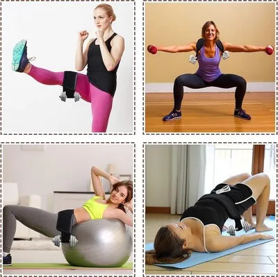 Immagine prodotto di Cinghia per esercizi di hip thrust con chiusura a velcro - Colore nero