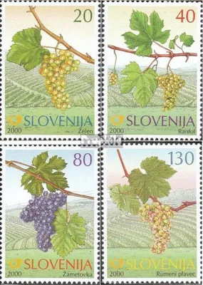 Produktbild von Briefmarken Slowenien 2000 Mi 320-323 (kompl.Ausg.) gestempelt Alte Rebsorten