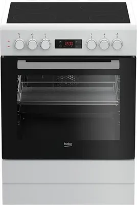 Image de Cuisinière vitrocéramique 72l 4 feux blanc - Beko - FBE67300WCS - b300