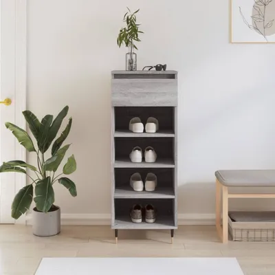 Produktbild von "im " Schuhschrank Grau Sonoma 40x36x105 cm Holzwerkstoff - Schuhregale CC22687