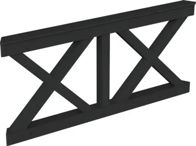 Produktbild von Brüstung Andreaskreuz SKAN HOLZ passend für 8-Eck-Pavillons 180 x 84 cm anthrazit
