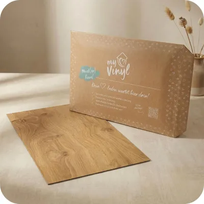 Produktbild von Muster Klebe Vinylboden Eiche honig Caspar Holzoptik Designboden