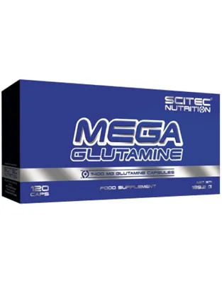 Immagine prodotto di Scitec Nutrition Mega Glutamine 120 capsule / Glutammina / Alta dose di L-glutammina pura in capsule