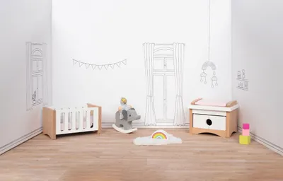 Produktbild von goki Puppenmöbel Style, Babyzimmer
