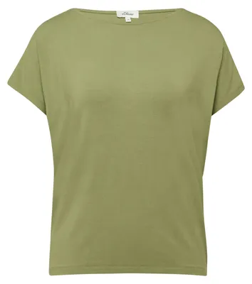 Produktbild von s.Oliver T-Shirt 'Jersey T-Shirt', 2154938, Green, Gr. 40