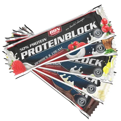 Zdjęcie produktu dla Best Body Nutrition - Protein Block - 90 g baton, 15 x 90 g baton / pudełko składane, smak: wanilia