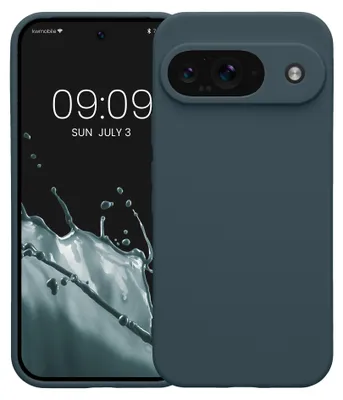 Produktbild von kwmobile Handyhülle für Google Pixel 9 Hülle - weiches Handy Silikon Case - Schutzhülle Cover - Dunkler Schiefer