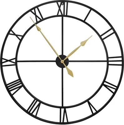 Immagine prodotto di Grande orologio da parete, 100 cm, numeri romani, al quarzo, a batteria, silenzioso, semplice