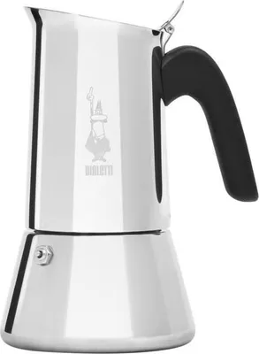 Italienische Kaffeemaschine  BIALETTI  NEUE VENUS  10 Tassen  0,5 l  Silber