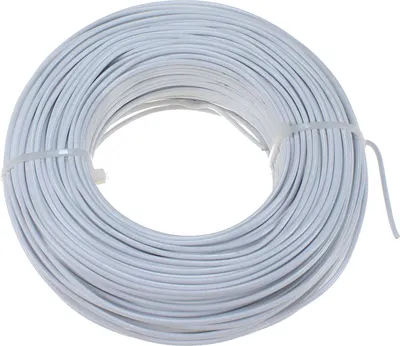 Produktbild von 60m Aluminiumdraht Ø 2mm Aludraht Basteldraht Dekodraht Schmuckdraht weiß