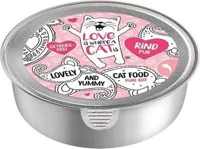 Produktbild von LOVE IS WHERE A CAT IS® Beef - nassfutter für Katzen - 85g