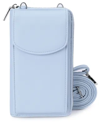 Produktbild von irisaa Kleine Handy Umhängetasche, Geldbörse Damen Brieftasche RFID Schutz Crossbody Handytasche Reisepass mit Kartenfächern und Verstellbarem Schultergurt