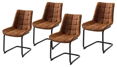 Produktbild von home24 Freischwinger - Metall / Textil