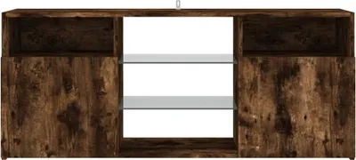 Produktbild von vidaXL TV Schrank mit LED Leuchten Räuchereiche 120x30x50 cm - TV-Schrank - TV-Schränke - TV-Möbel - TV-Ständer