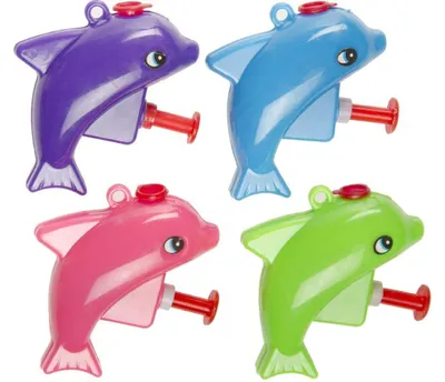 Produktbild von Duckiez Wasserpistolen, Mini-Delfin – 48 Stück