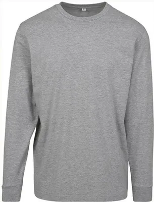 Immagine prodotto di Build Your Brand BY091 | Maglietta a maniche lunghe da uomo con polsino - Colore: Heather Grey - Taglia: M
