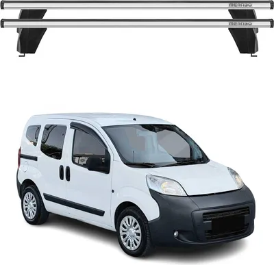 Produktbild von Menabo Dachträger Grundtäger für Peugeot Bipper 2007-2017 75kg Alu Silber 2 tlg