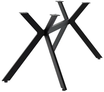 Produktbild von CLP Tischbeine Cascada Schwarz Tischgestell X-Form für DIY bis 120 kg belastbar schwarz S