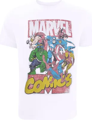 Produktbild von Marvel - "Call Out" T-Shirt für Herren TV646 (XL) (Weiß)