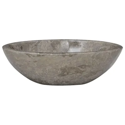 Image de vidaXL Lavabo Gris 53x40x15 cm Marbre