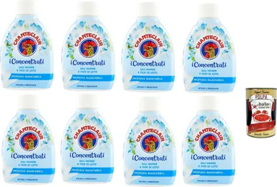 Produktbild von Chanteclair, I Concentrati, Profuma biancheria,Sali Marini e Fior di Loto, Duft Leinen, Meersalz und Lotusblume, für duftende Kleidung 8x 220 ml & Italian Gourmet polpa 400g