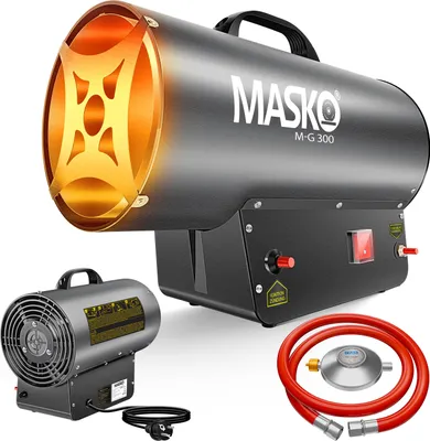 Produktbild von MASKO® Gasheizgebläse Gasschlauch & Druckminderer für handelsübliche Gasflaschen