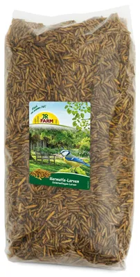 Productafbeelding van JR Farm Tuin: Hermetia/Soldatenvliegenlarven, 1 kg