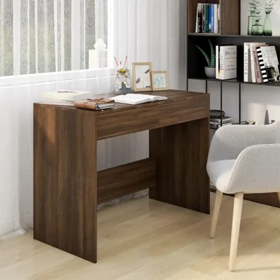 Produktbild von Büroschreibtisch aus Eiche, 101 x 50 x 76,5 cm, Holzwerkstoff
