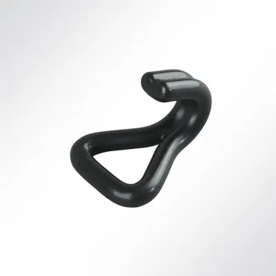 Produktbild von Lysel® Drahthaken doppelt, (B) 25mm in schwarz (1 Stück) 1500kg