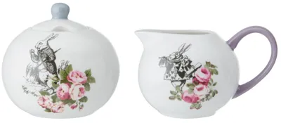 Obrázek produktu pro Porcelánová cukřenka a mléčenka Alice In Wonderland