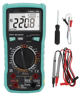 Productafbeelding van Digitale Spanningsstroommeter met 6000 Tellingen voor AC/DC Metingen tot 2000V