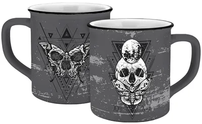 Produktbild von Tasse Skull mystic Emaille-Optik 400ml