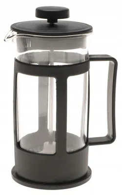 Zdjęcie produktu dla Szklany ZAPARZACZ TŁOKOWY do HERBATY Ziół KAWY French Press 300ml A1435