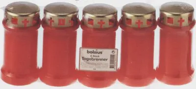 Produktbild von Bolsius Grablicht Nr.3 mit Deckel 5er