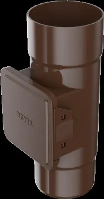 Obrázok produktu pre BRYZA Lapač lístia s dvierkami pre plastové žľaby Ø 110 mm, čierny RAL 9005