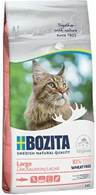 Immagine prodotto di BOZITA Large Salmone senza frumento - cibo secco per gatti grandi e a pelo lungo - 2 kg