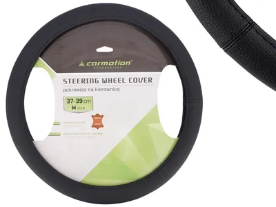 Obrázok produktu pre Pokrývka volantu, "M" 37-39 cm, čierna koža