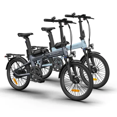Produktbild von ADO EBike 2*Air20Pro Elektrofahrrad, Pedelec,klapprad Riemenantrieb,Citybike,20 zoll, Bafang Bürstenloser Motor, 2Gang, ebike Damen/Herren Grau+Blau