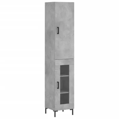 Produktbild von Highboard Betongrau 34,5x34x180 cm Holzwerkstoff