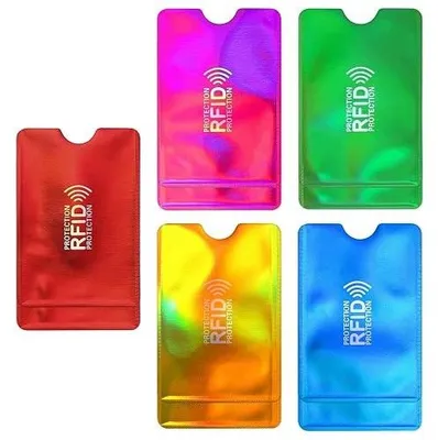 Zdjęcie produktu dla Etui na karty kredytowe blokujące RFID zestaw 10 szt kolorowe
