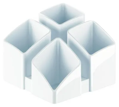 Produktbild von Schreibtischköcher Scala weiß Packung mit 4 Stück