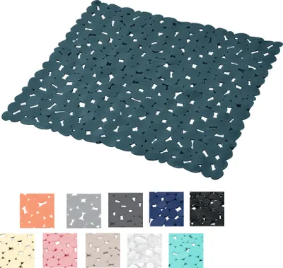 Adesivi Antiscivolo Doccia Per Bambini - Set 5 Pesciolini Con Ventose, Blu, PVC, Per Vasca E Piastrelle