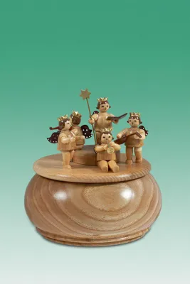 Obrázok produktu pre Hudobná skrinka anjel hudobníci ØxH 15x16cm NOVINKA
