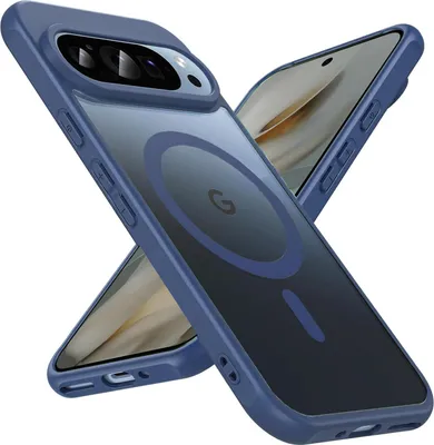 Obrázek produktu pro Magnetické pouzdro pro Google Pixel 10 Pro kryt Magsafe ochranný kryt Nárazuvzdorný TPU rám silný magnetický kroužek, modrý