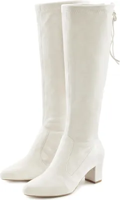 Produktbild von LASCANA Schlupfstiefel Schlupfboots, Slouchy Boots, Slip-On, creme Größe 39