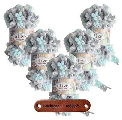 Produktbild von 5 x ALIZE Puffy Fine Color 5939 mit Label
