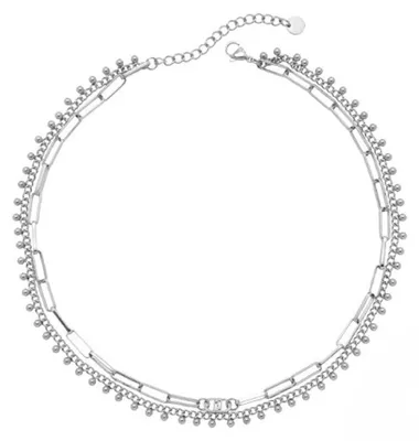 Image de Chaîne double moderne en acier LJ2998