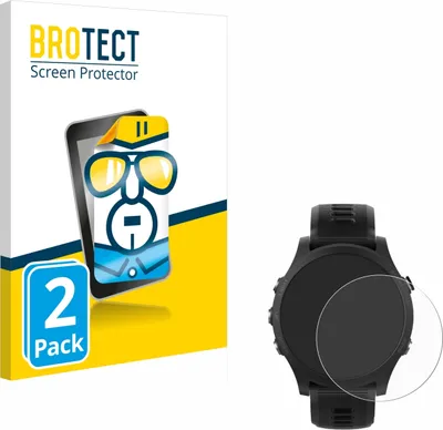 Produktbild von 2x Für Garmin Forerunner 935 Schutzfolie BROTECT Displayschutz Display Schutz Folie Klar Transparent