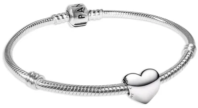 Productafbeelding van Pandora 68570 damesarmband, "Be Love" hart, starterset, zilver 925, 18 cm